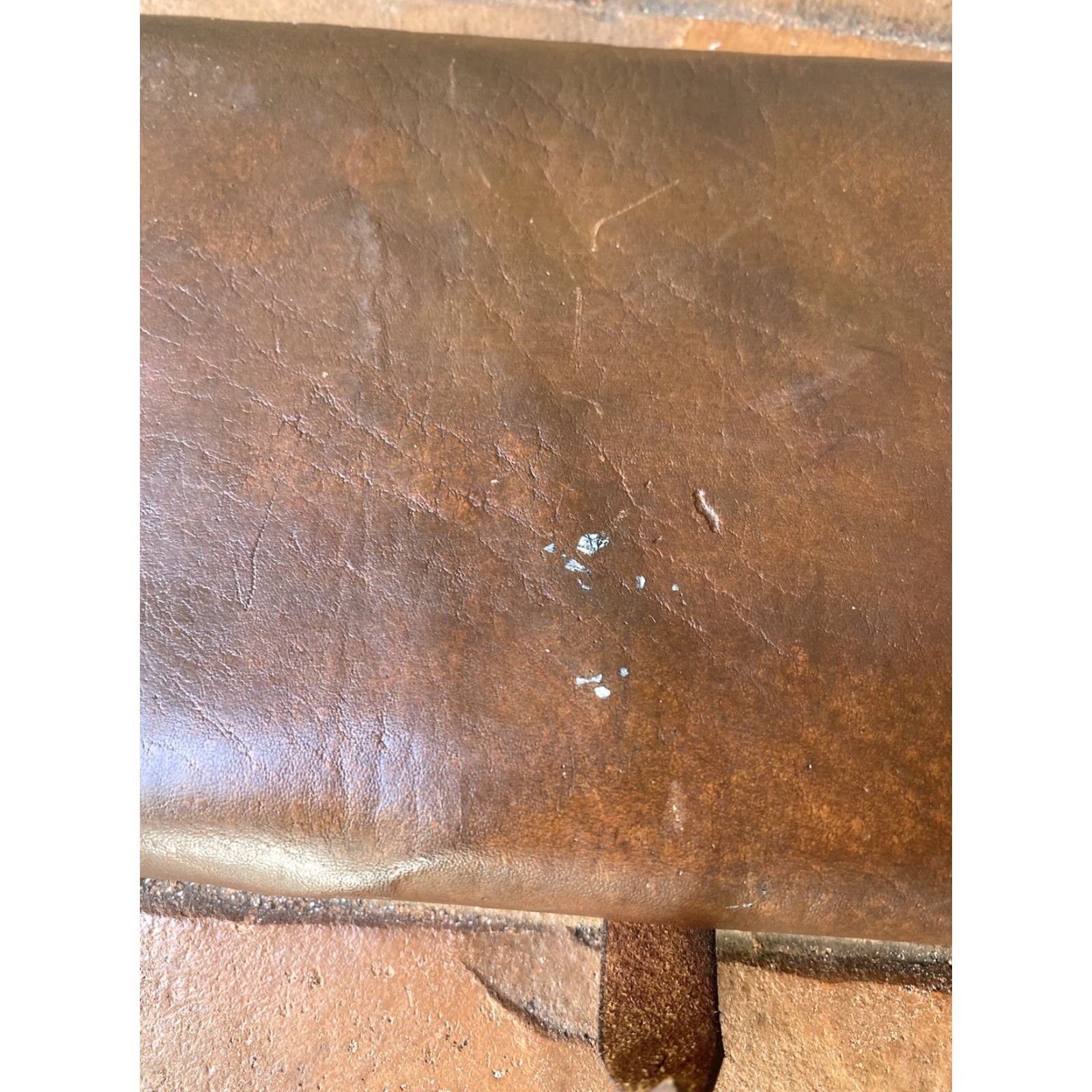 Vintage VINTAGE Leather Western Hand Tooled Embossed Clutch Envelope Purse Bag 9" Brown Women Clutch Western Bag Size ONE SIZE - 6 Thumbnail