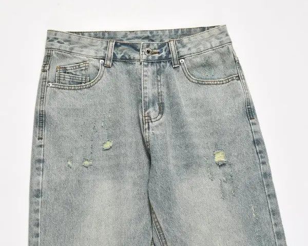 VIBE Street functional wide-leg distressed flared ripped jeans Size US 32 / EU 48 - 3 Thumbnail
