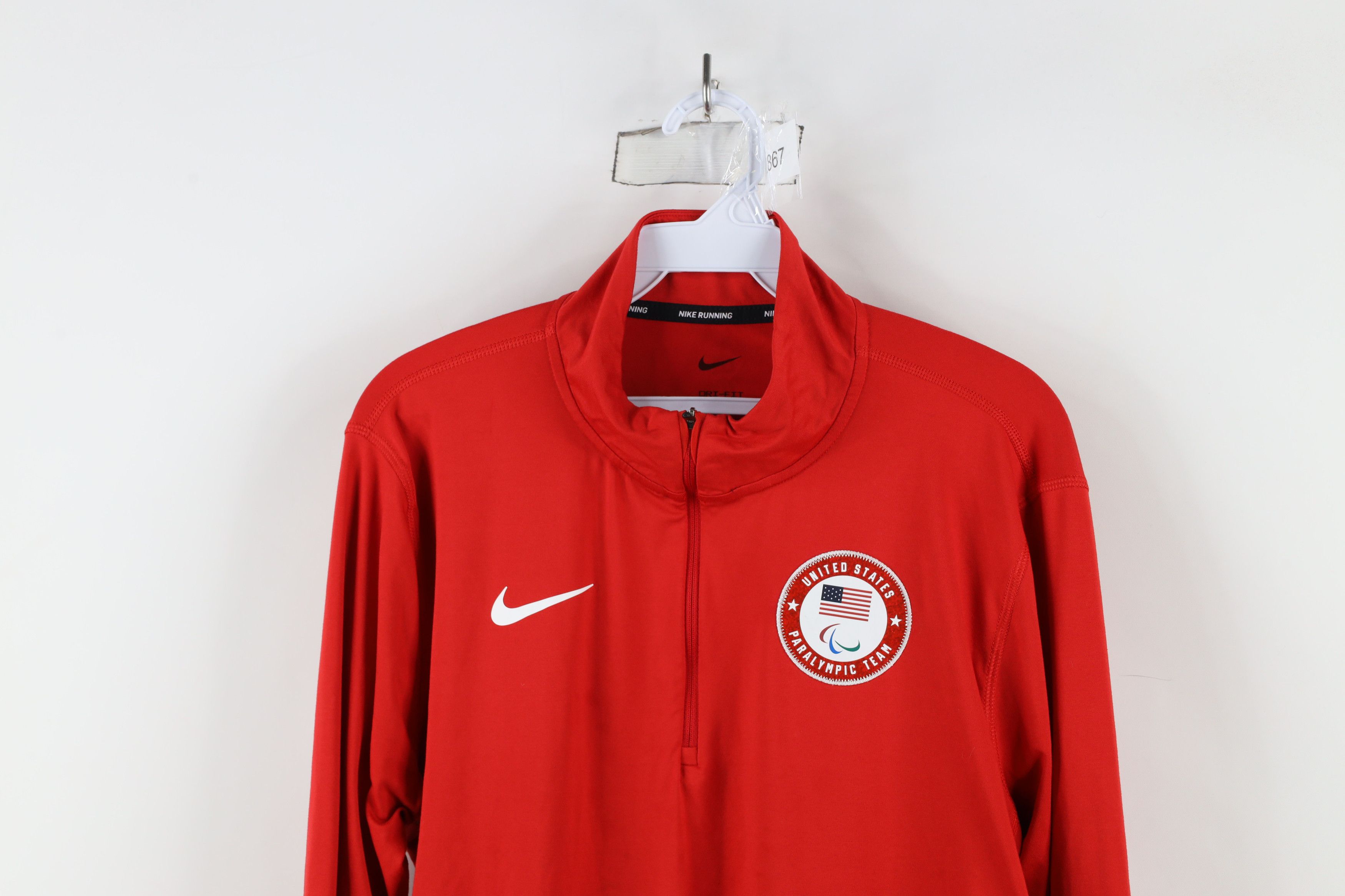 Nike × Vintage Nike Running Paralympic Team Half Zip Pullover Jacket Top Size US L / EU 52-54 / 3 - 2 Thumbnail