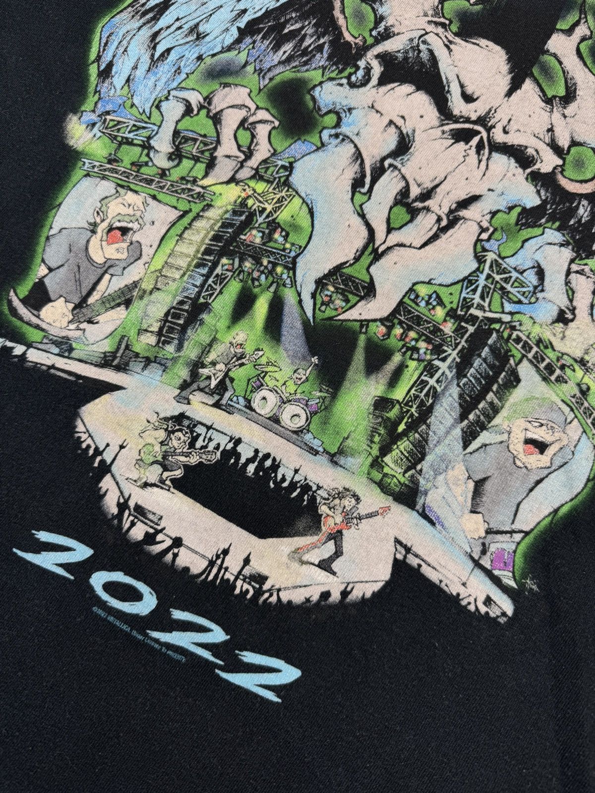 Metallica Metallica 2022 europe tour graphic band tee official merch Size US XL / EU 56 / 4 - 10 Thumbnail