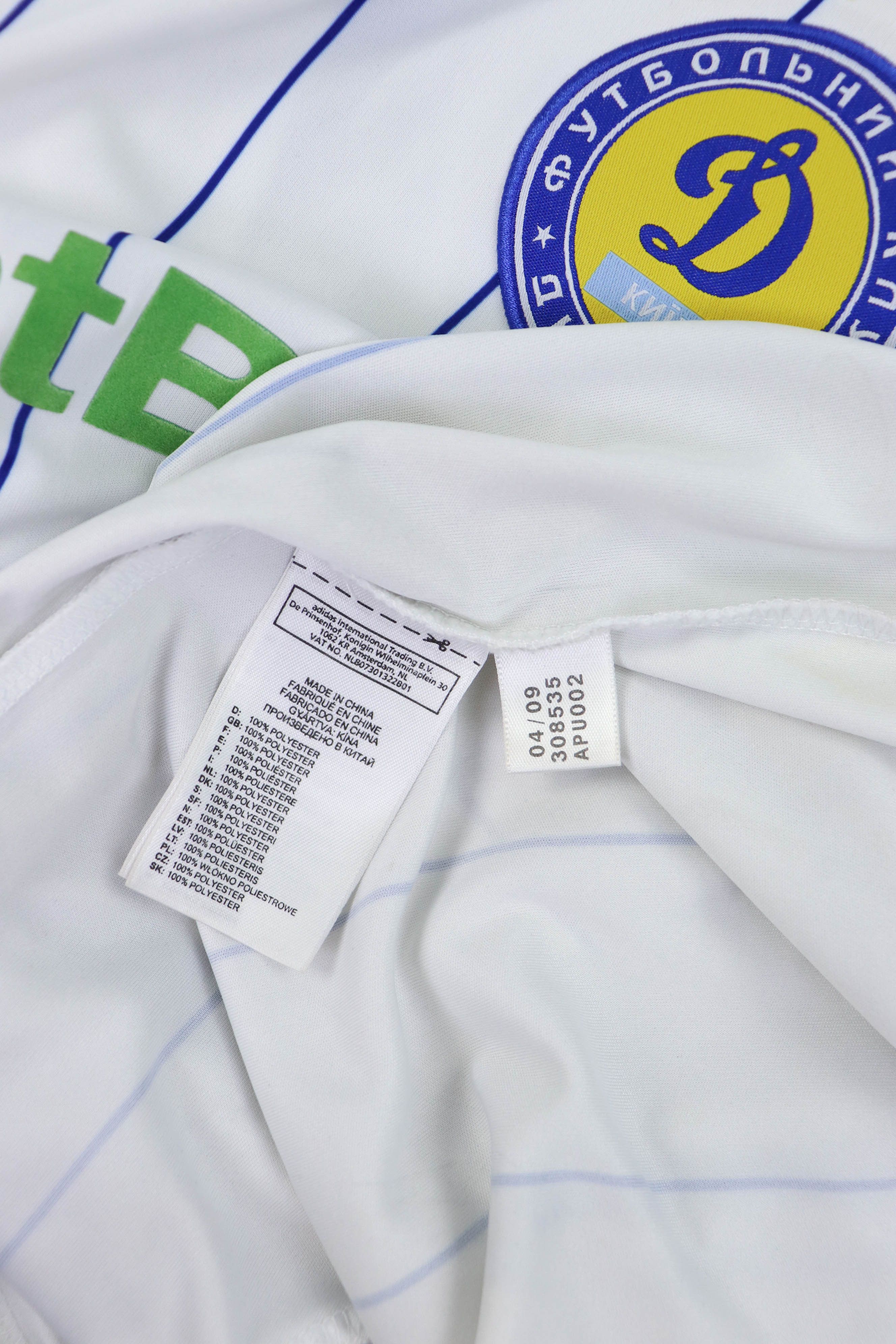 Adidas Adidas Vintage 2009 Dynamo Kyiv #9 Soccer Jersey Shirt Size US XL / EU 56 / 4 - 13 Thumbnail