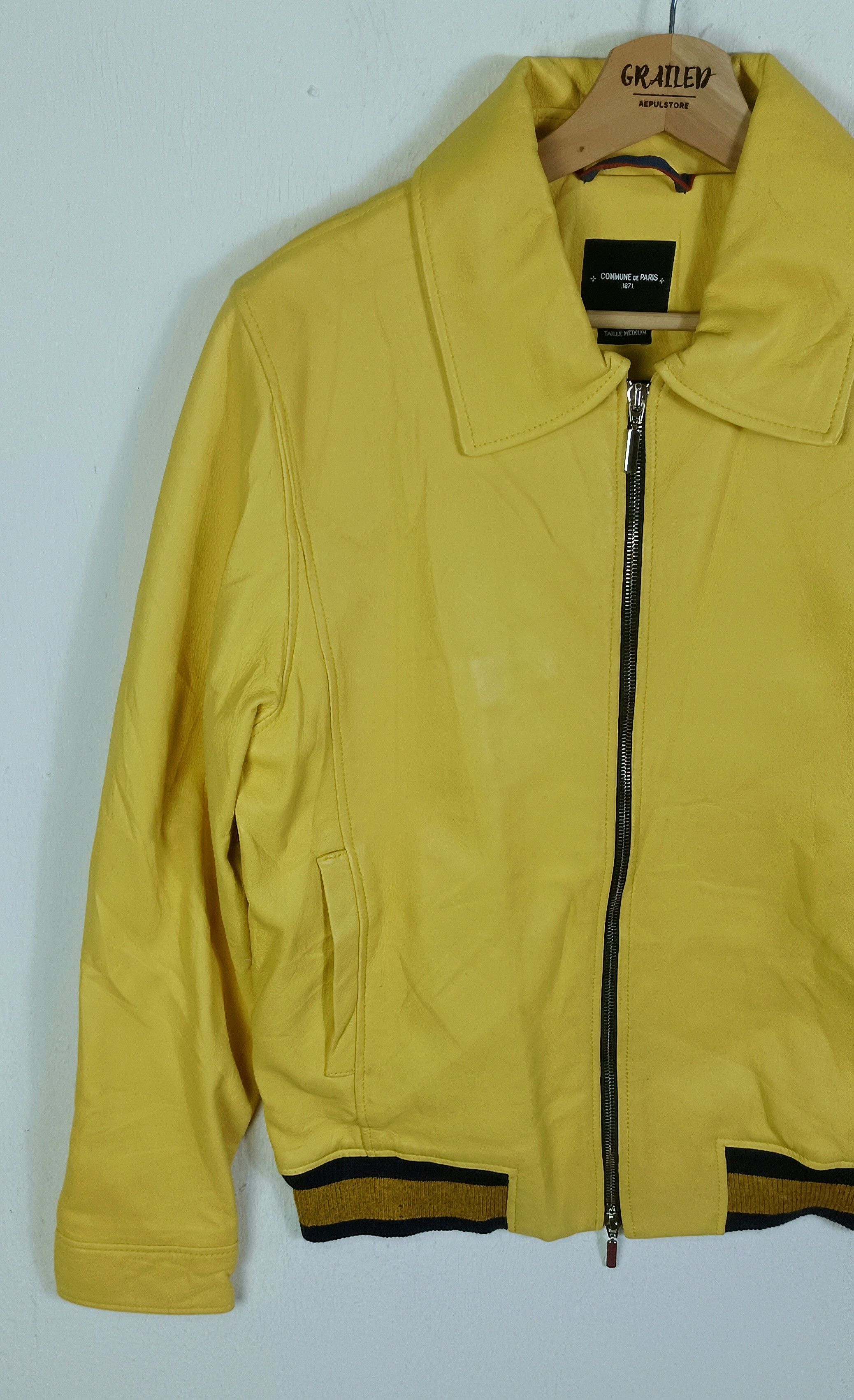Commune De Paris Commune de Paris Leather Zipper Jacket Size US M / EU 48-50 / 2 - 3 Thumbnail