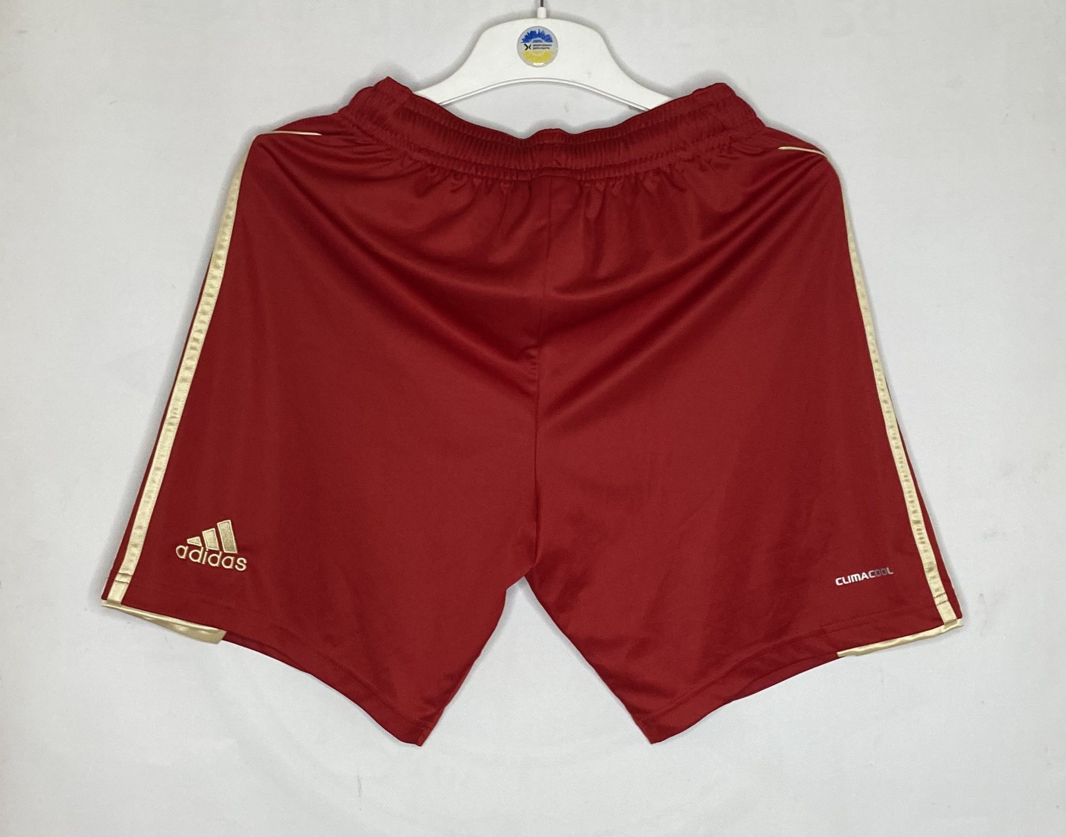 Adidas BAYERN MUNCHEN 2012 2013 HOME FOOTBALL SOCCER SHORTS Size US 32 / EU 48 - 2 Thumbnail