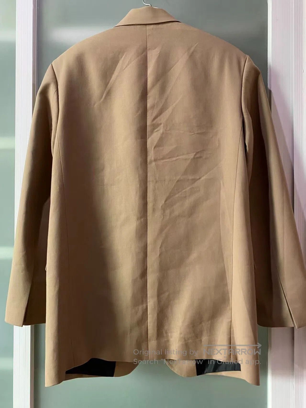 WE11DONE we11done logo jacket coat in beige. Size US S / EU 44-46 / 1 - 2 Thumbnail