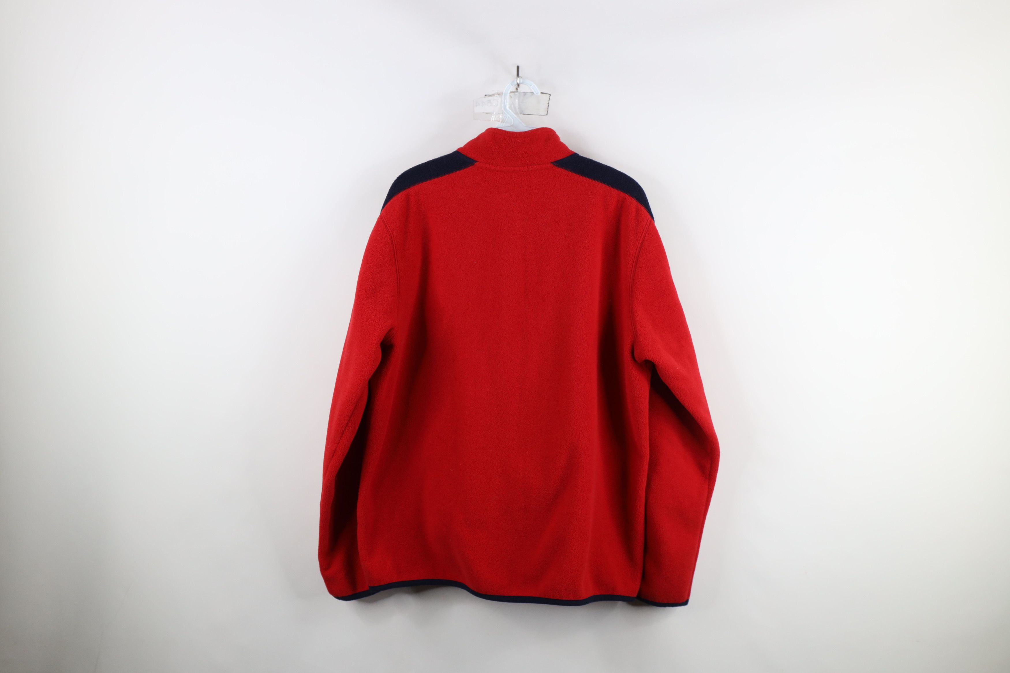 Nautica × Vintage Vintage 90s Nautica Spell Out Script Half Zip Fleece Sweater Size US M / EU 48-50 / 2 - 10 Thumbnail
