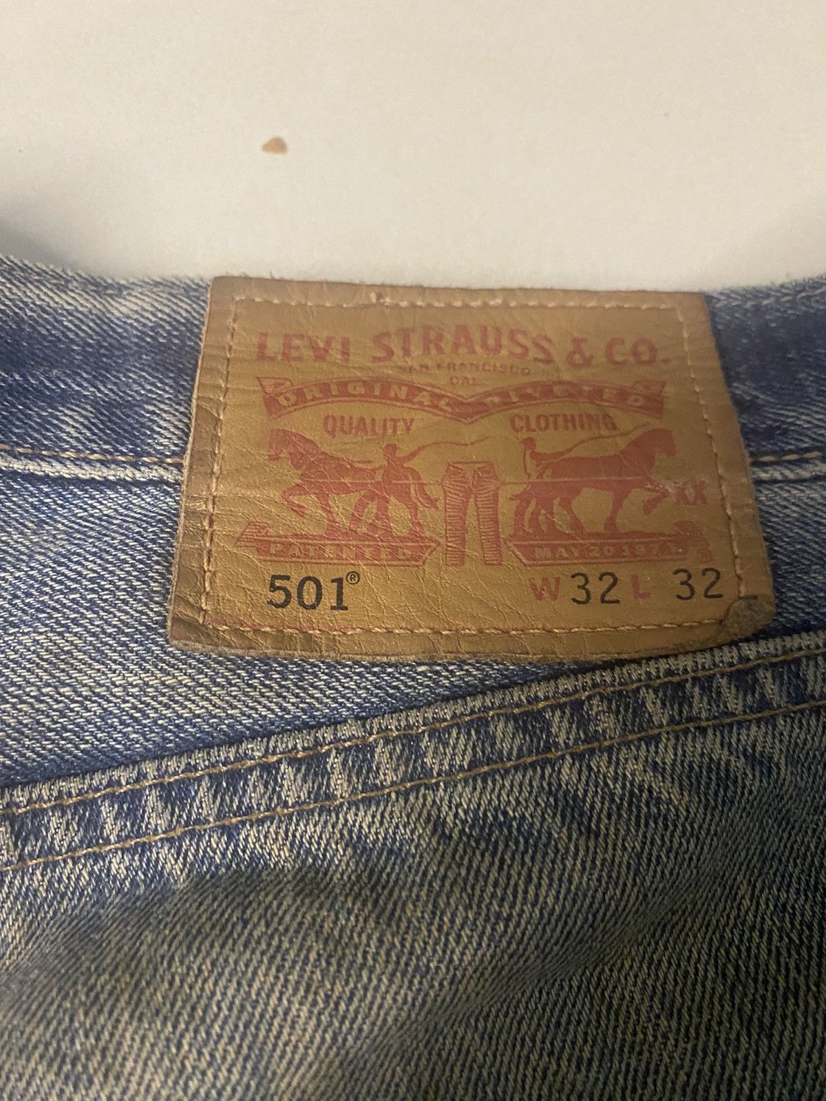 Levi's × Vintage Vintage Levis 501 Rusty Blue Denim Size US 32 / EU 48 - 12 Thumbnail