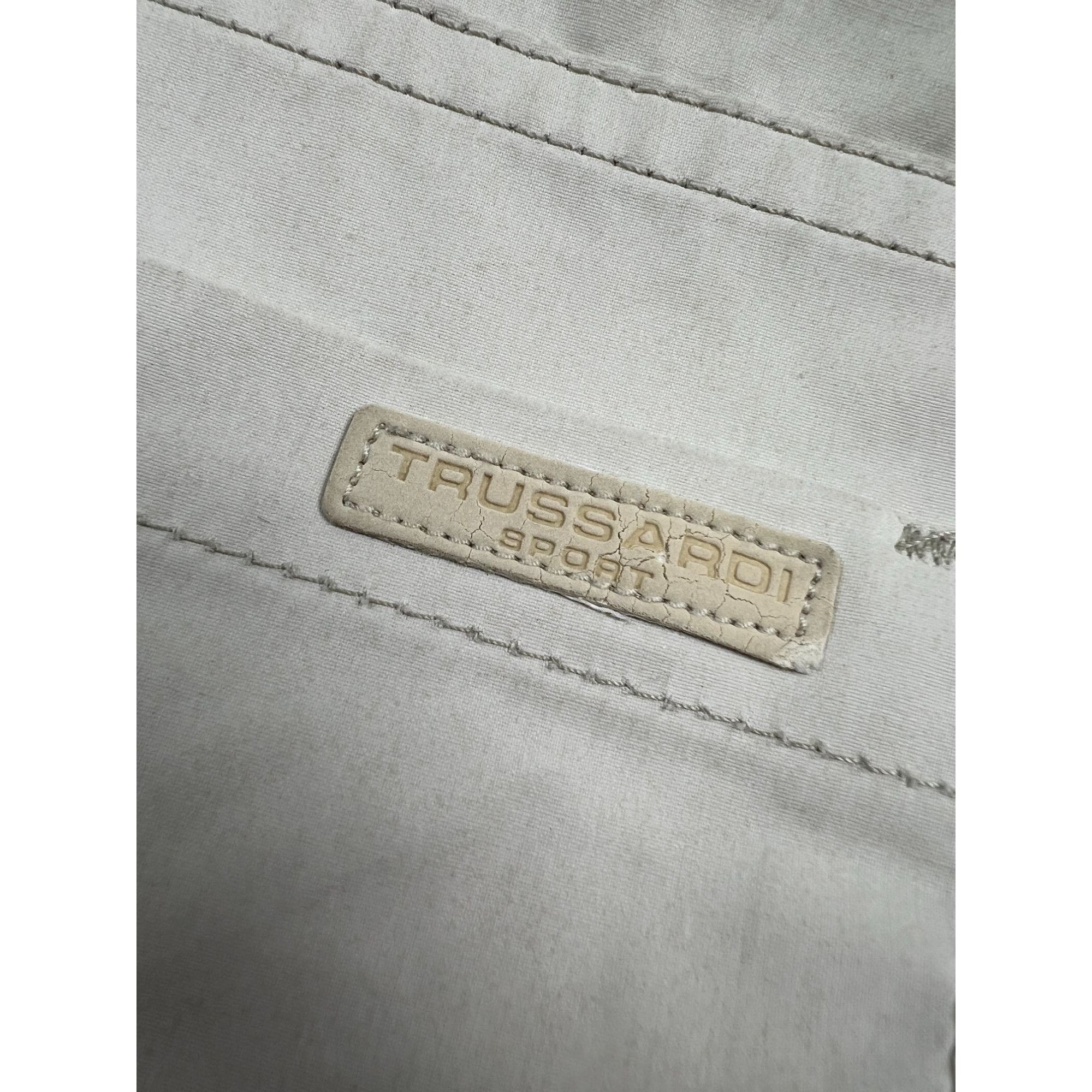 Trussardi Trussardi Sport Beige Coated Cotton Pants (Y0988) Size US 38 / EU 54 - 16 Thumbnail