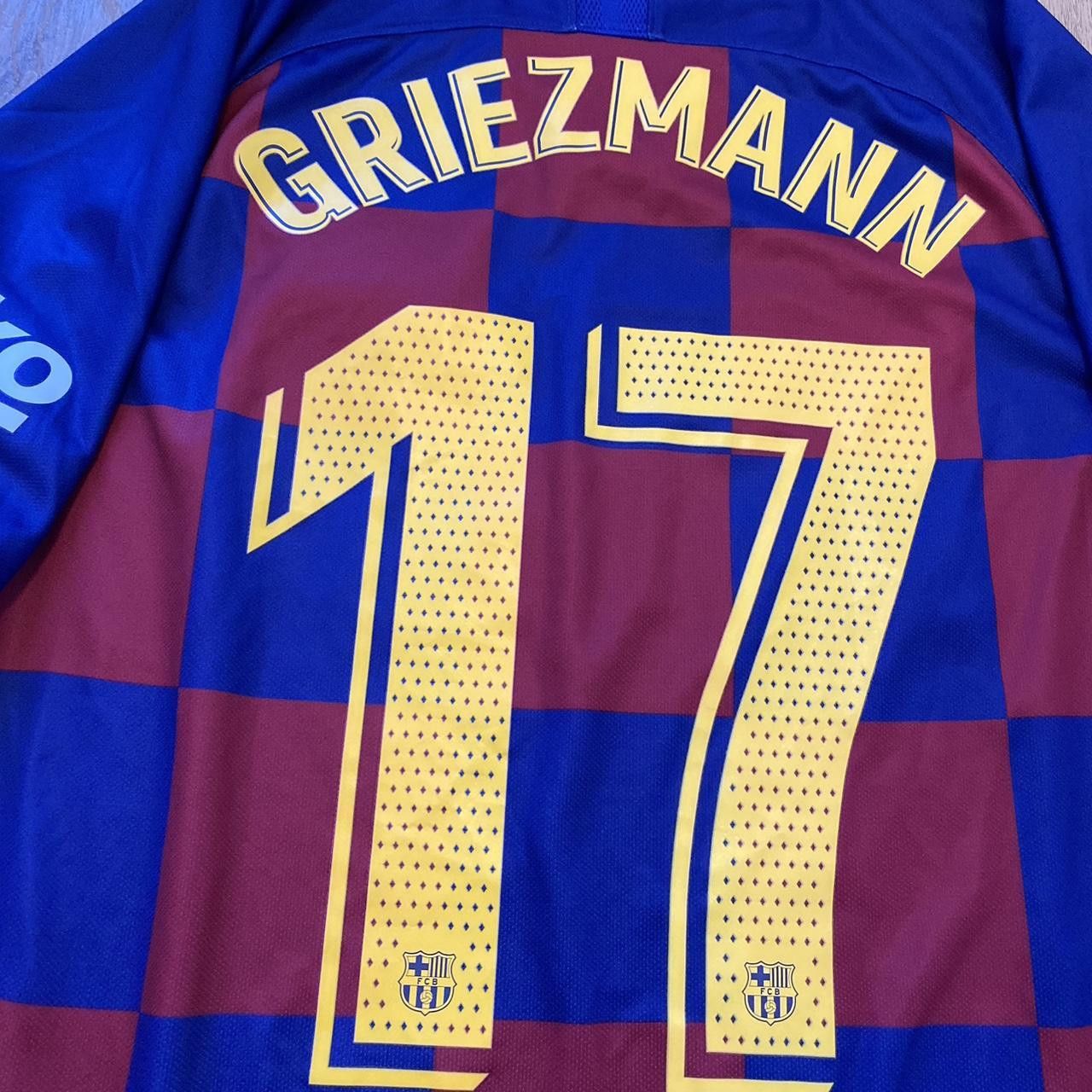 Nike 2018-19 *17 Griezmann FC Barcelona Home Football Size US M / EU 48-50 / 2 - 4 Thumbnail