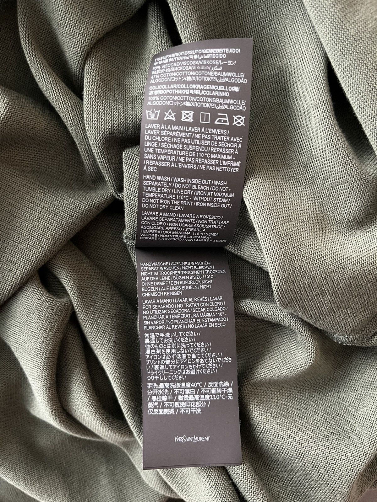Saint Laurent Paris Rare Saint Laurent Brand New Runway Rive Gauche Tee T-shirt Size US L / EU 52-54 / 3 - 8 Thumbnail