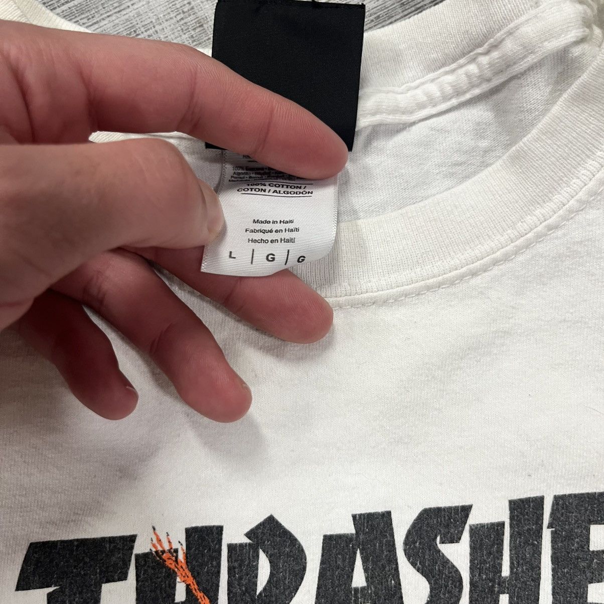 JNCO × Thrasher × Vintage VTG Thrasher Neck Face Skateboarding Tee Size US L / EU 52-54 / 3 - 5 Thumbnail