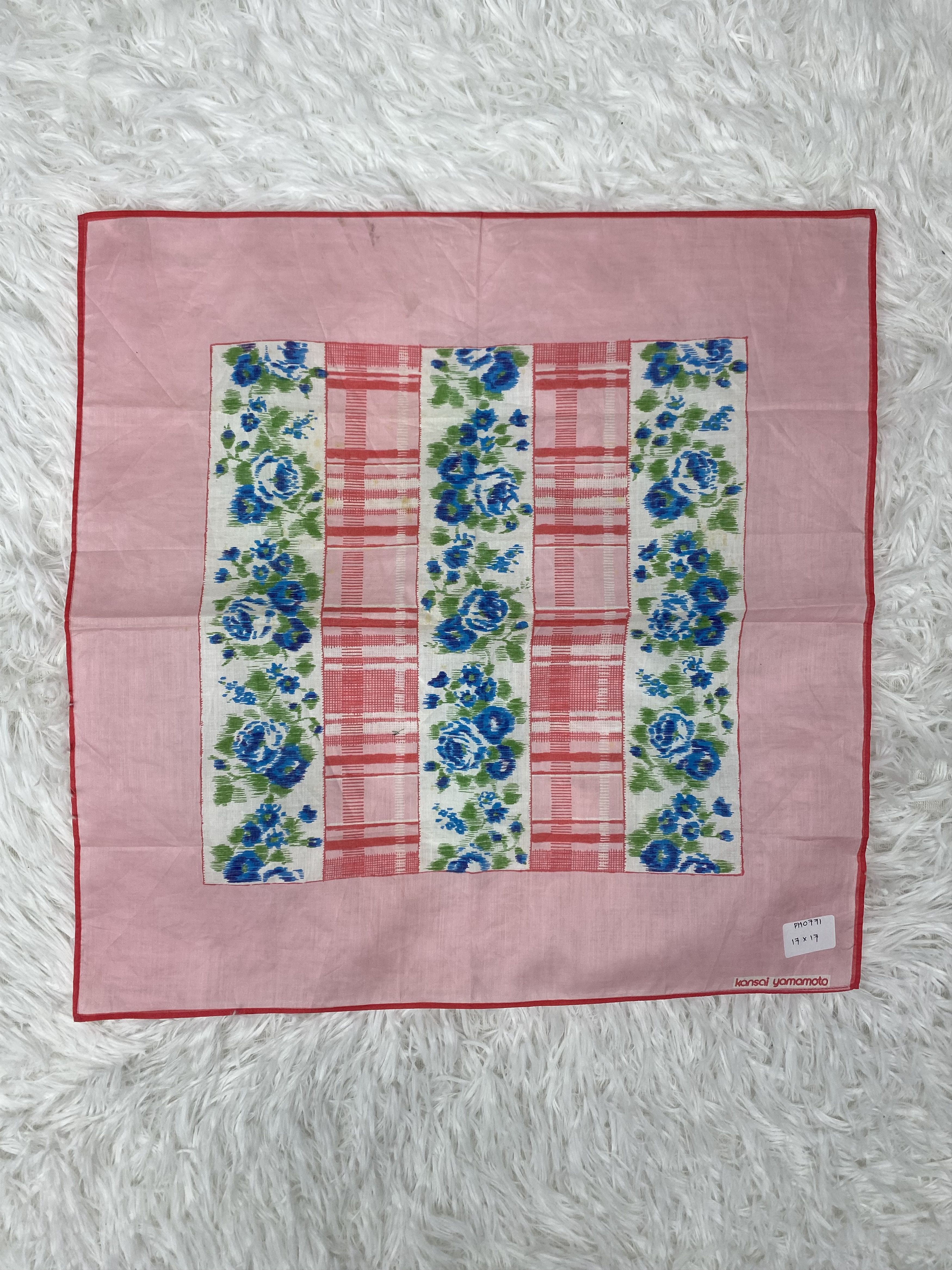 Kansai Yamamoto × Vintage Vintage Kansai Yamamoto Handkerchief Neckerchief PH0771 Size ONE SIZE - 3 Thumbnail