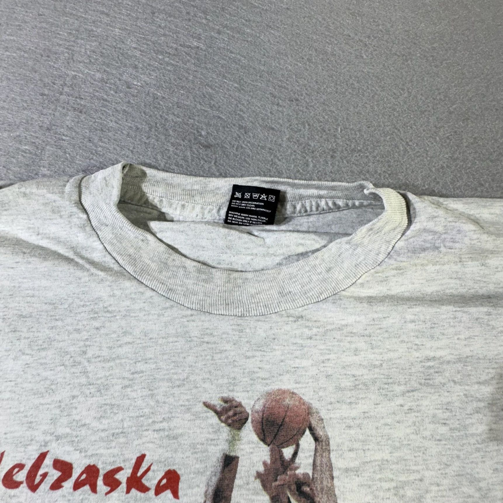 Fruit Of The Loom VINTAGE Sutton Mustangs Shirt Mens XL Gray Nebraska State Basketball 90s USA Tee Size US XL / EU 56 / 4 - 5 Thumbnail