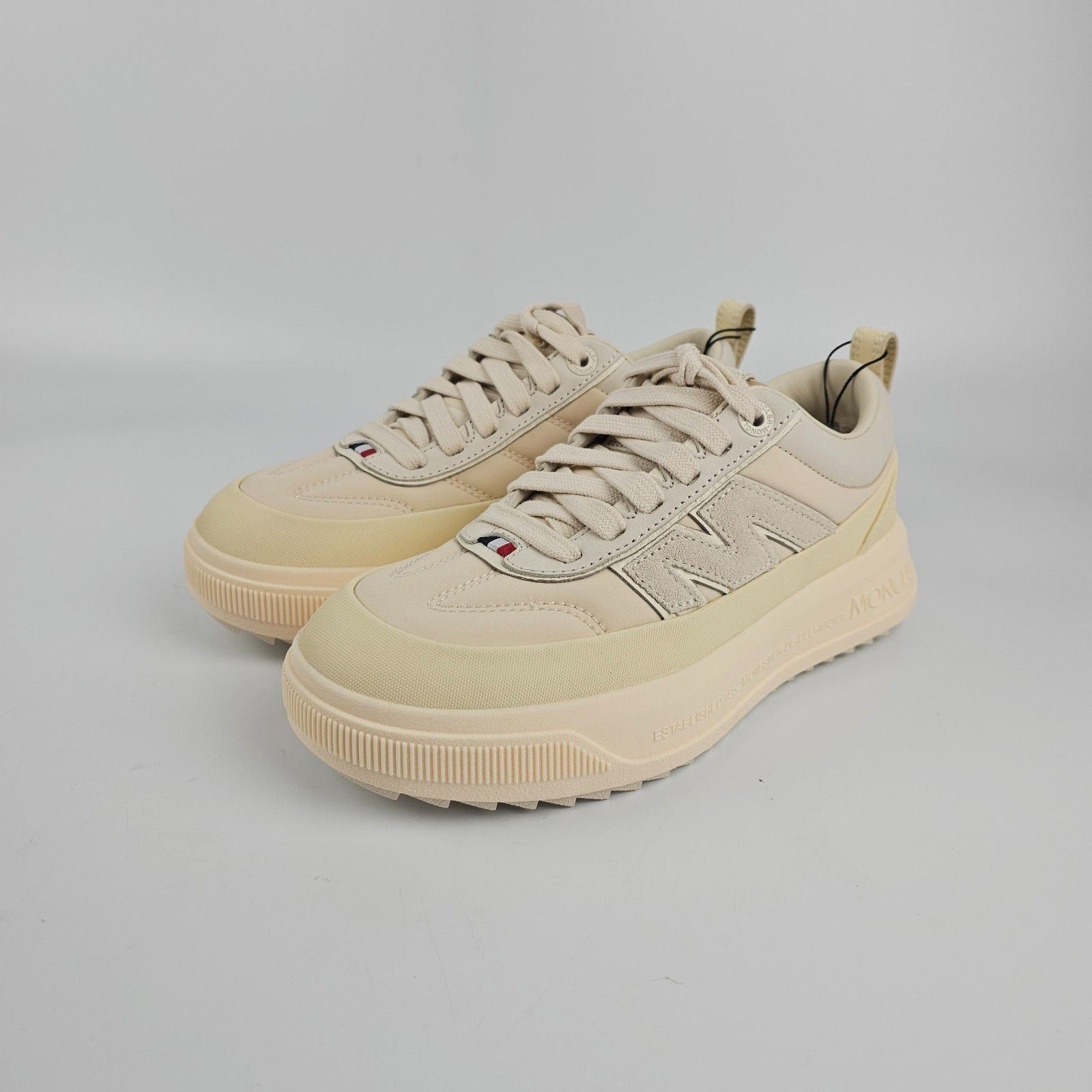 MONCLER Altive $640 Women's Light Beige Sneakers New (Women'