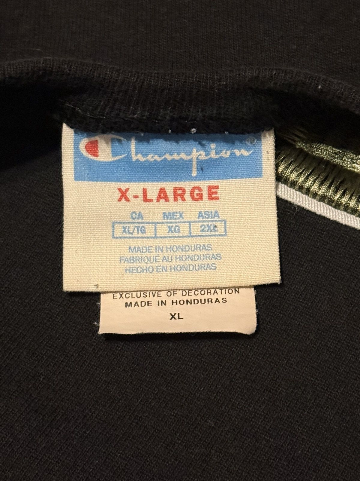 Champion Champion Thread Logo T-Shirt Tee Black XLarge Size US XL / EU 56 / 4 - 5 Thumbnail