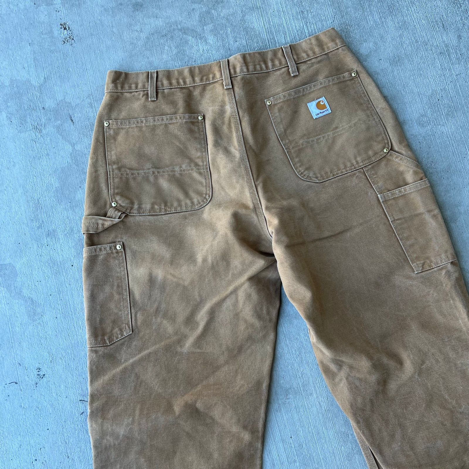 Carhartt × Vintage Carhartt brown double knee work wear carpenter pants Size US 34 / EU 50 - 6 Thumbnail