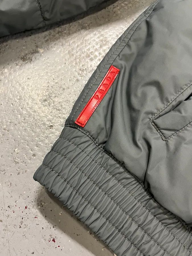 Prada AW2009 Prada Grey Linea Rossa Puffer Jacket Size US M / EU 48-50 / 2 - 5 Thumbnail