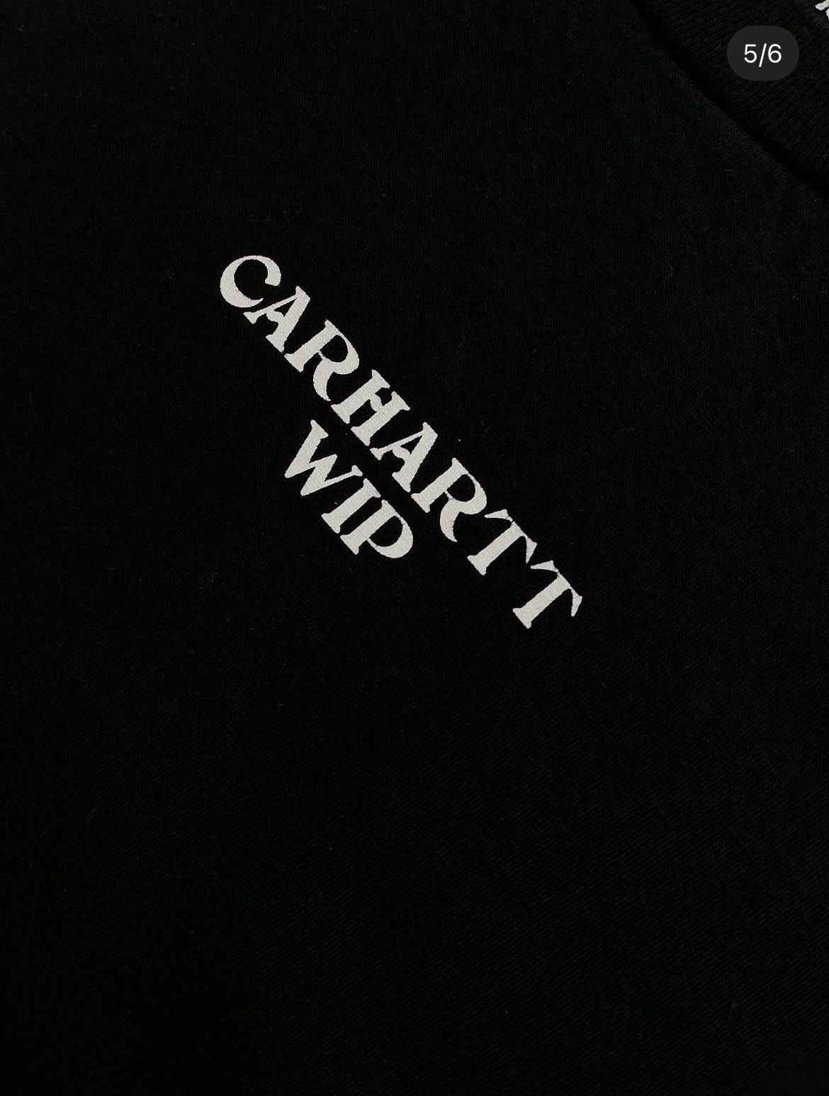 Carhartt Wip Carhartt WIP Big Logo Black T-Shirt Tee Size US S / EU 44-46 / 1 - 5 Thumbnail