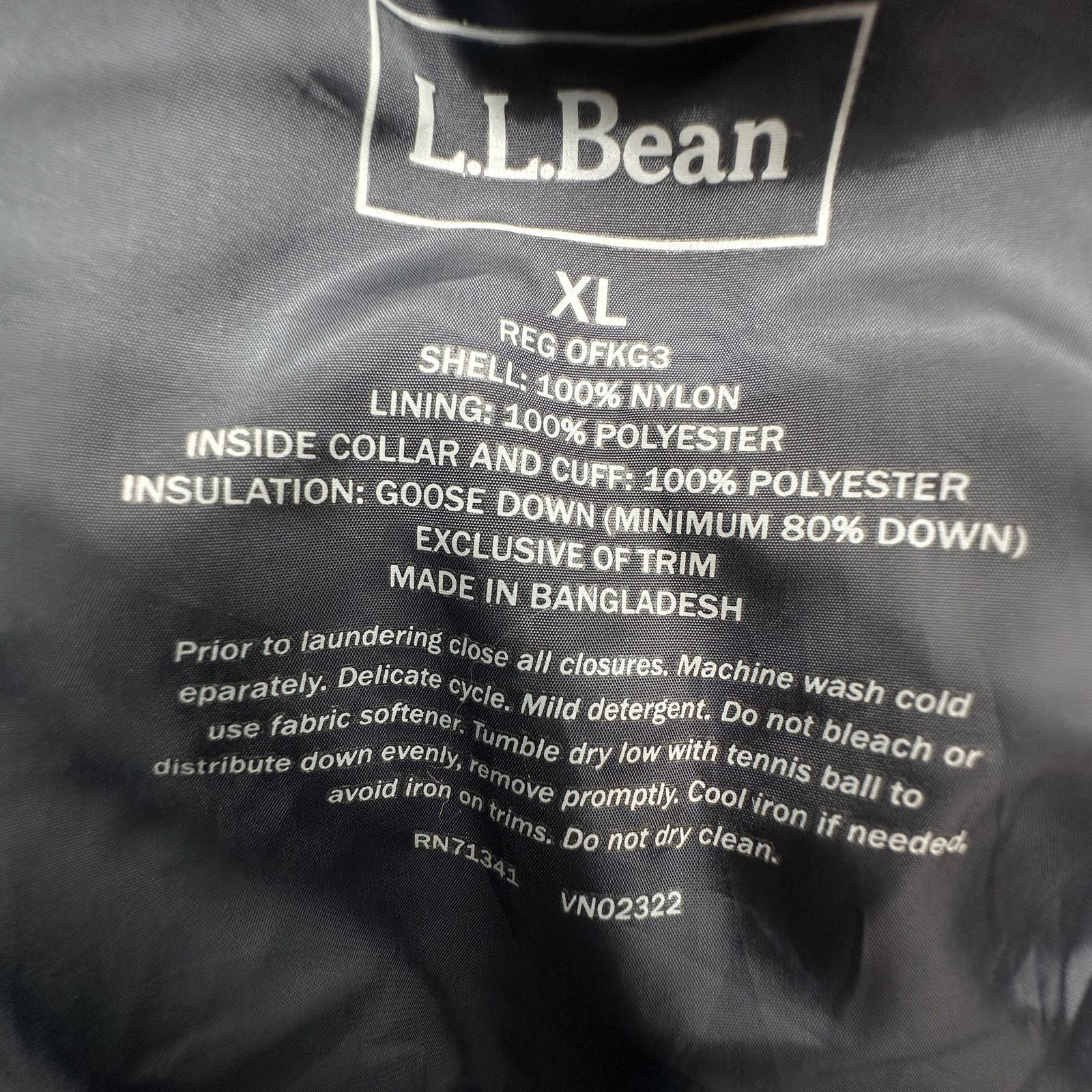 L.L. Bean LL Bean Mountain Classic Downtek Goose Down Jacket XL FKG3 Size US XL / EU 56 / 4 - 3 Thumbnail