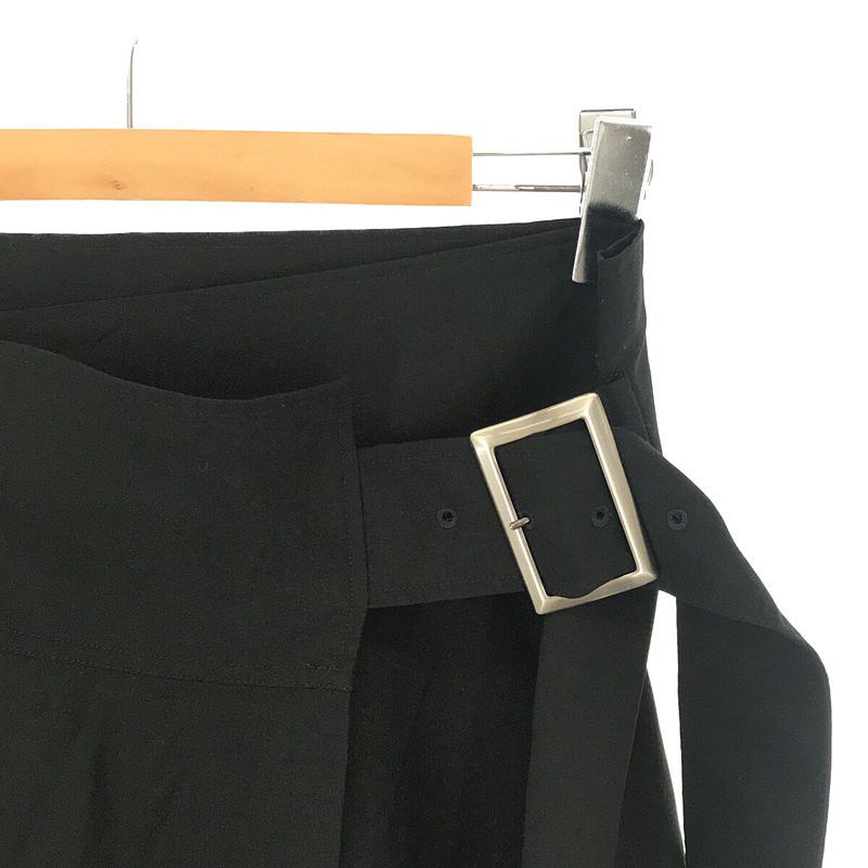 Yohji Yamamoto Yohji Yamamoto Y's - Wool Square Buckle Wrap Skirt Apron Size 30" / US 8 / IT 44 - 4 Thumbnail