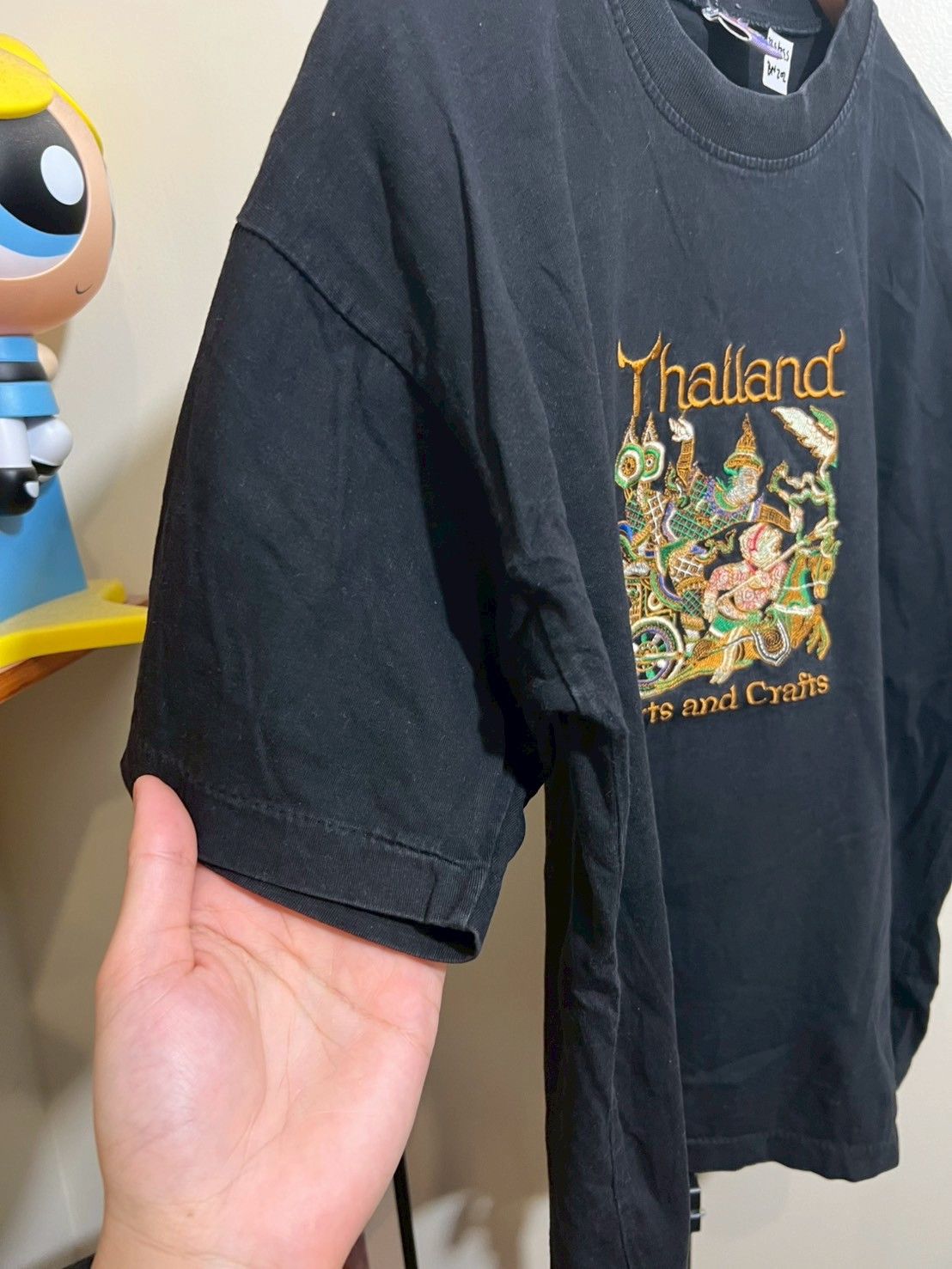 Vintage Vintage 90's Thailand Arts & Crafts Embroidered Shirt bnz02 Size US M / EU 48-50 / 2 - 4 Thumbnail