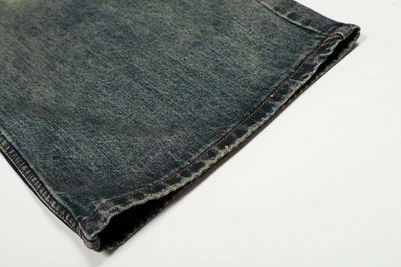 Vintage American retro loose-fitting distressed jeans for men Size US 32 / EU 48 - 6 Thumbnail