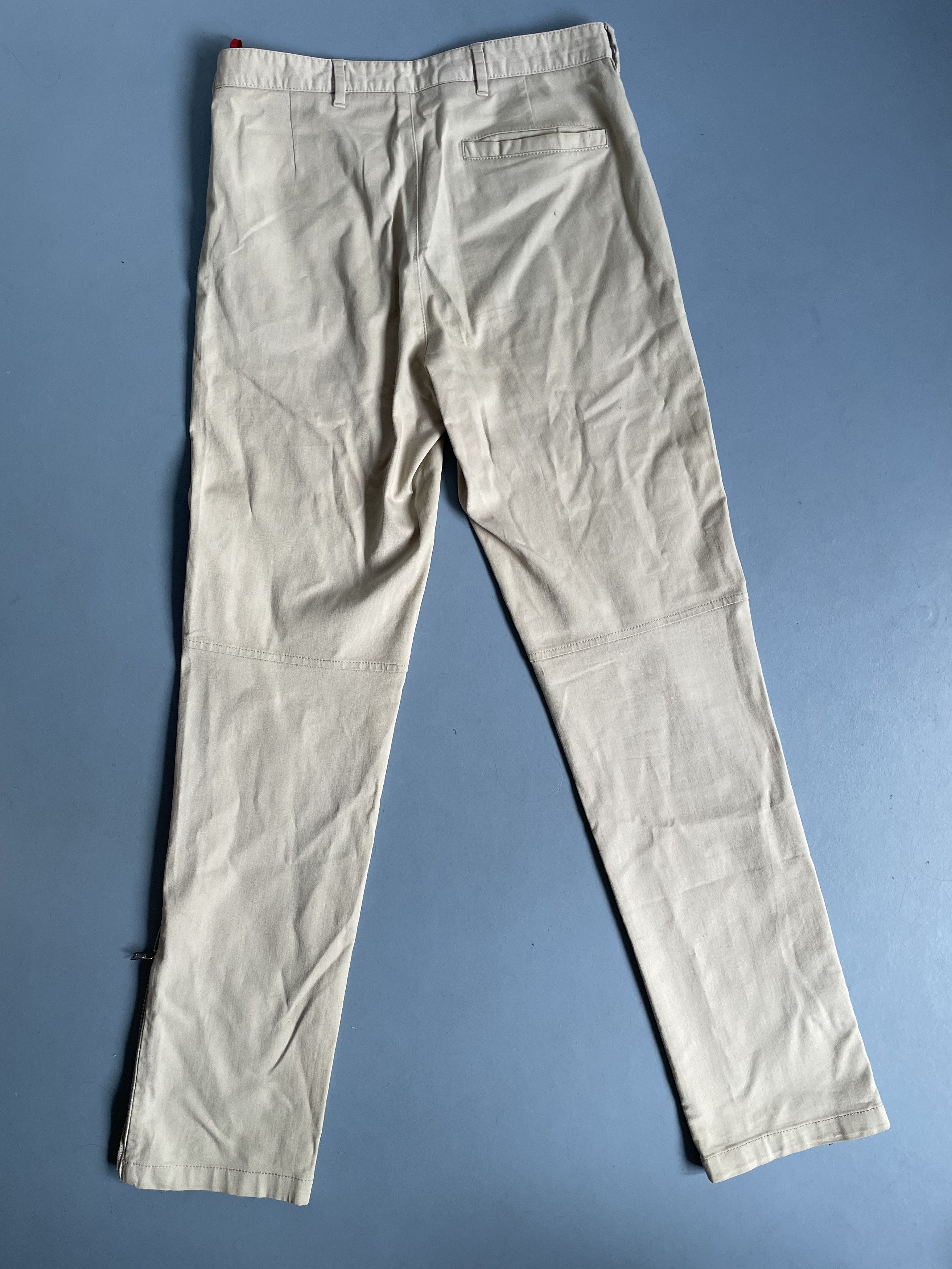Prada Prada trackpants beige 46 trousers zipper cotton flared Size US 30 / EU 46 - 3 Thumbnail