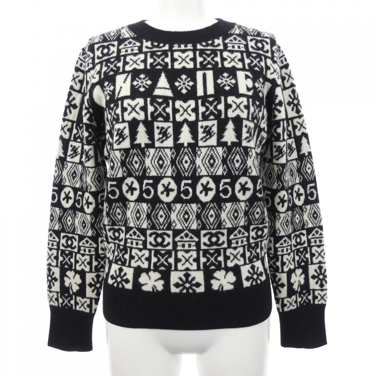 Chanel Chanel P62184K47603 19B 100% Cashmere Knitwear Textile Tops P62184K47603 DUTY FREE for USA
