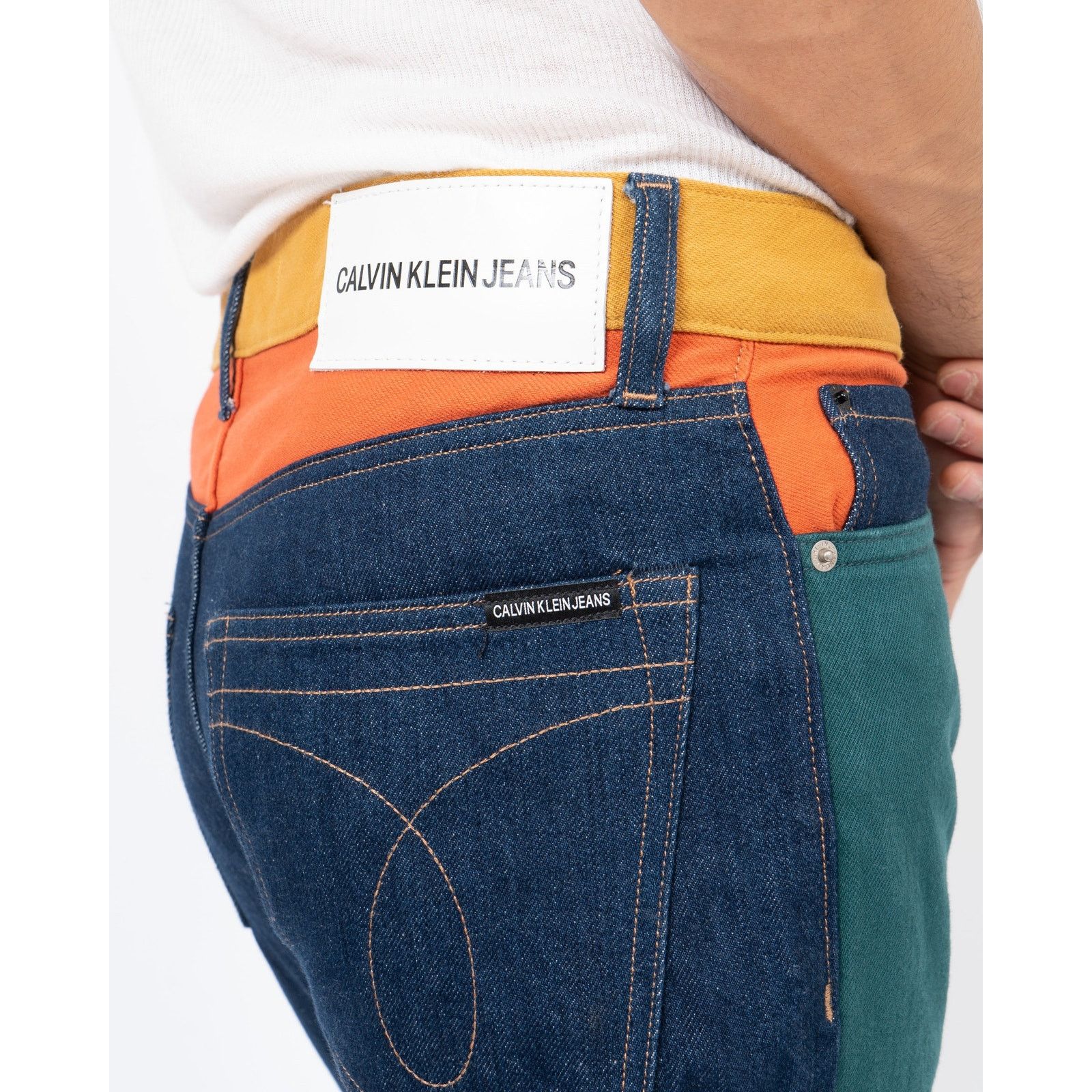 Calvin Klein 205W39NYC SS18 CK est. Colorblock Denim Size US 30 / EU 46 - 6 Thumbnail