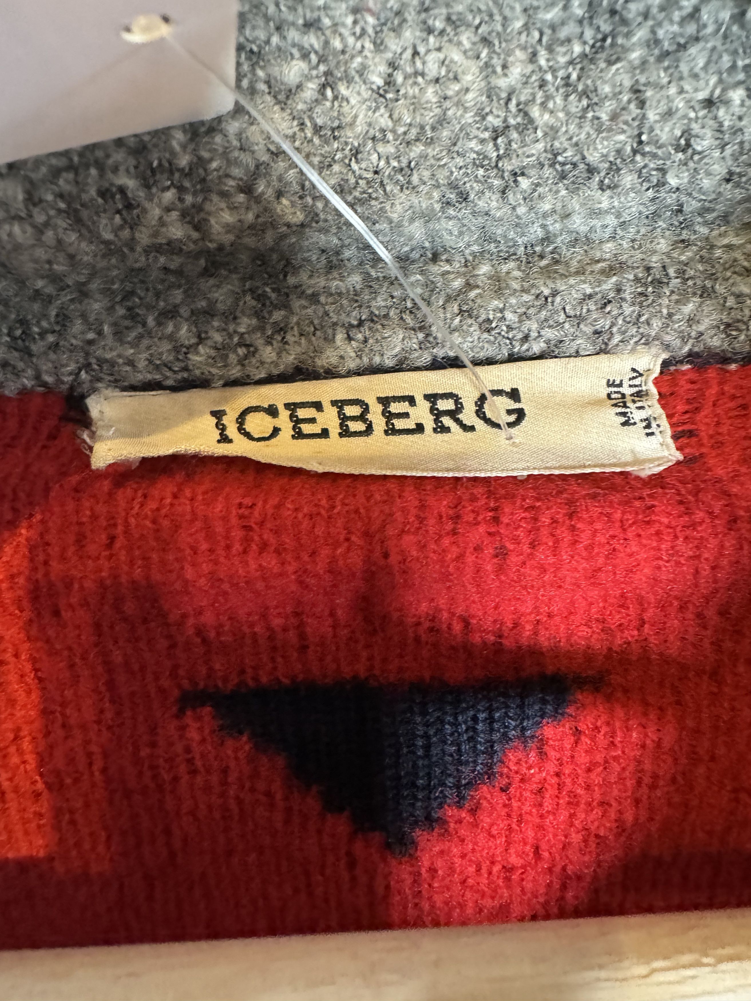 Iceberg 80/90s Iceberg Wool Zip Up Sweater Size M fits L/XL Size US M / EU 48-50 / 2 - 5 Thumbnail
