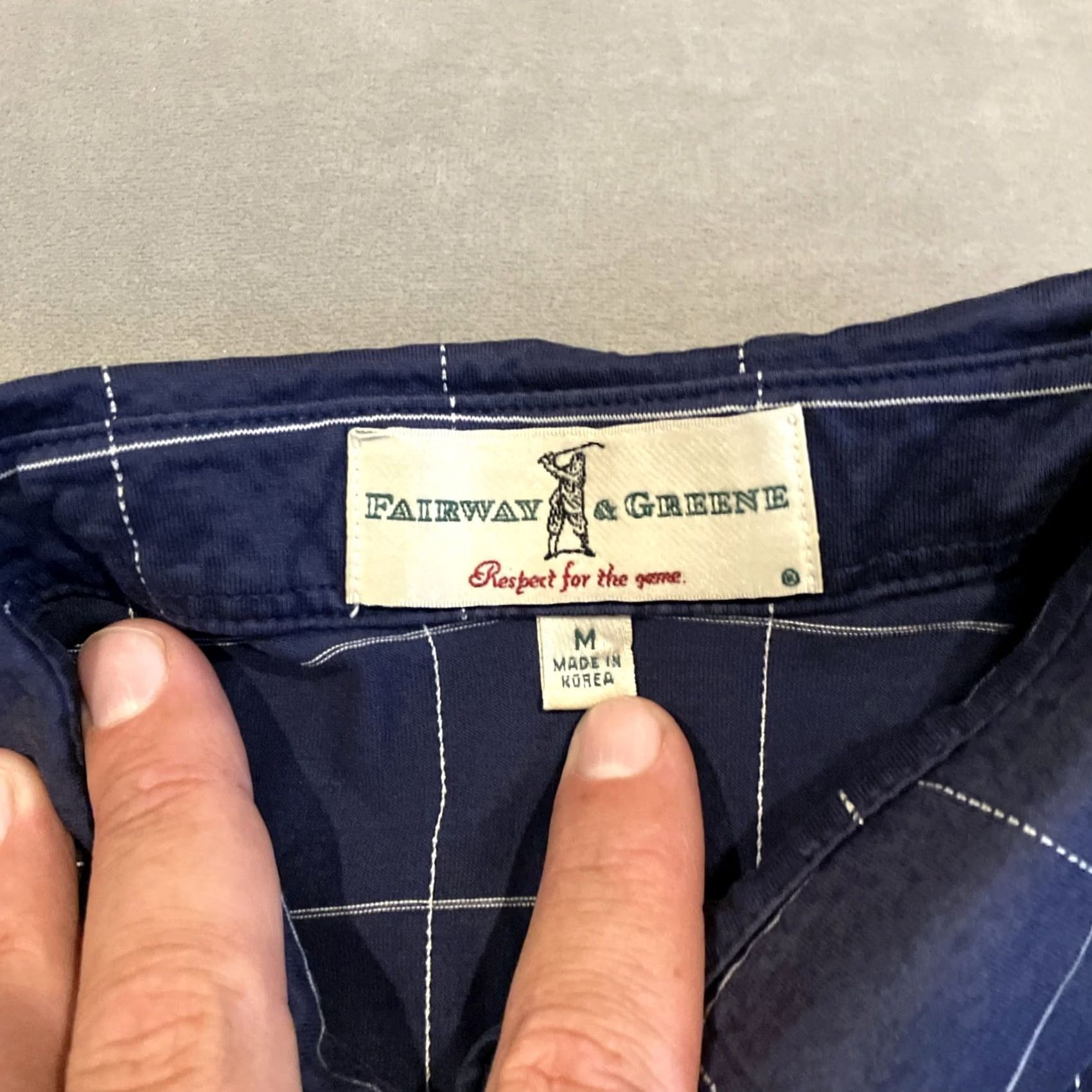 Vintage Fairway & Greene PINEHURST 1895 Embroidered Golf Polo M Medium Blue Men's Polo Size US M / EU 48-50 / 2 - 3 Thumbnail