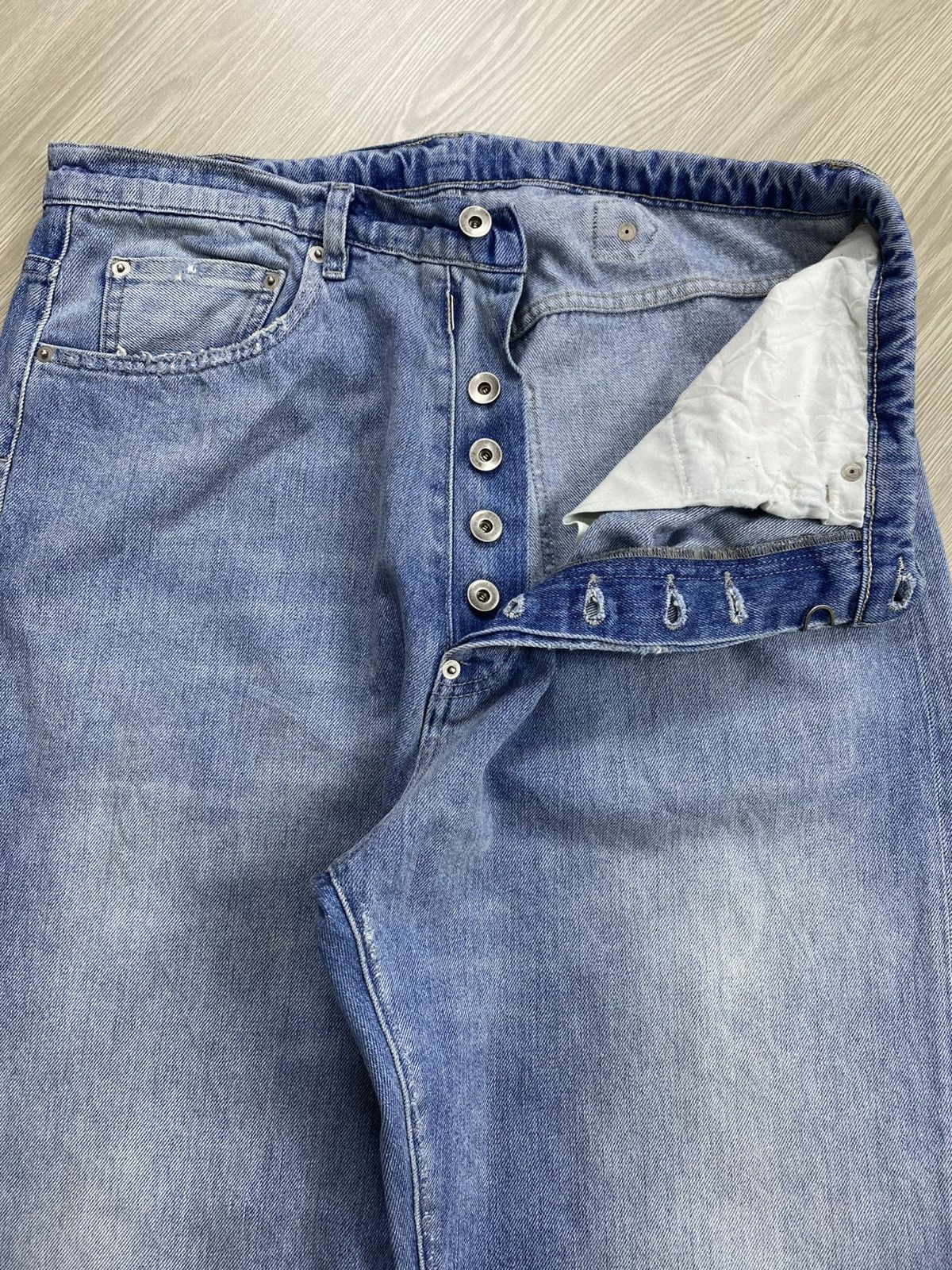 Maison Margiela Maison Margiela Paris Distressed Wide Pants Size US 32 / EU 48 - 9 Thumbnail