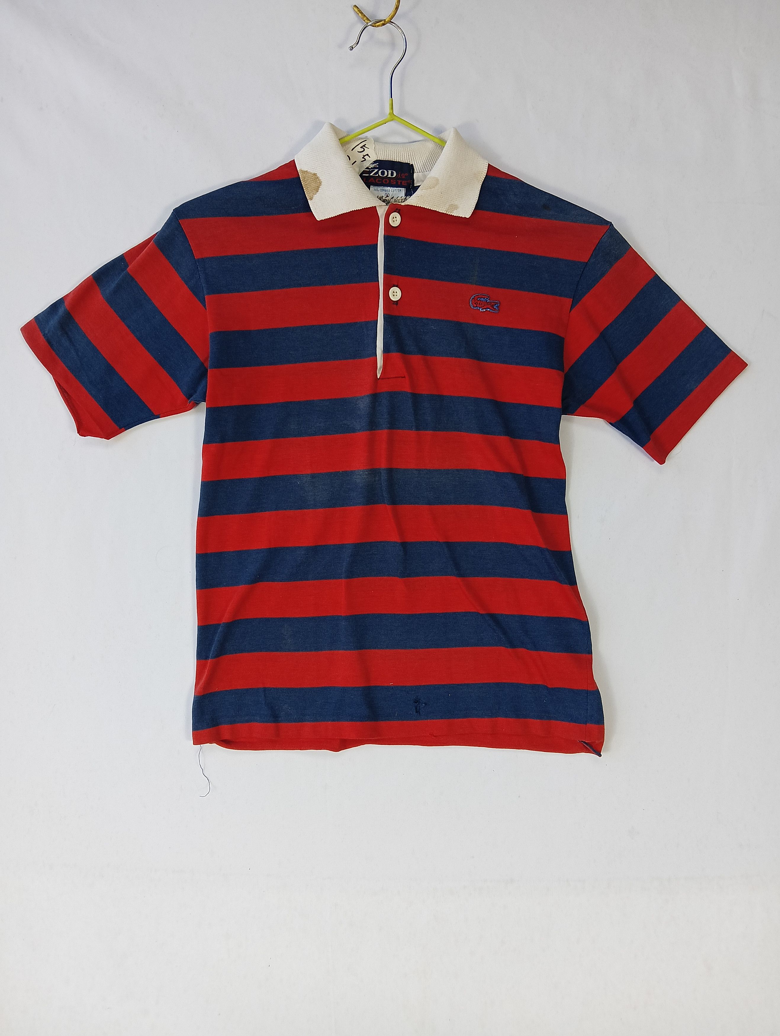 Lacoste × Vintage izod lacoste tee stripe vintage distressed single stich Size US XS / EU 42 / 0 - 1 Thumbnail