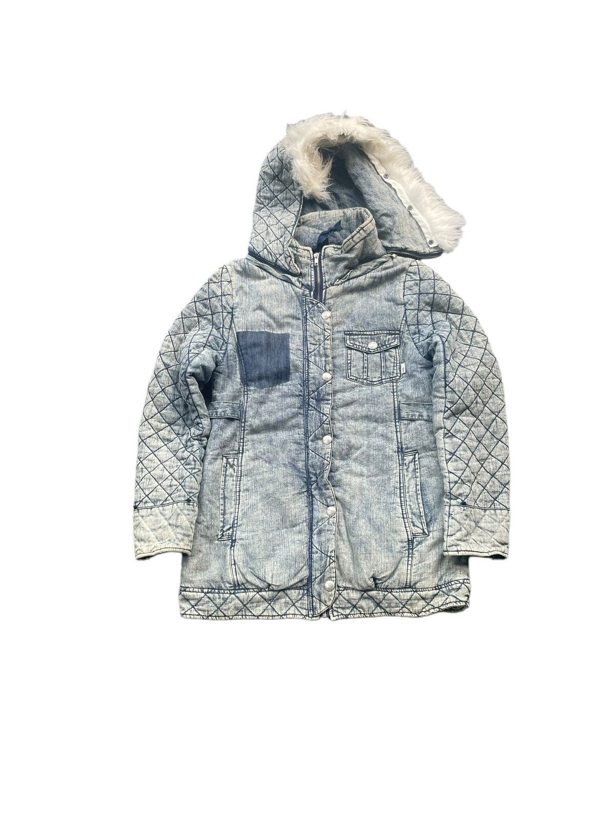Japanese Brand Backs Denim Parka Jacket Size S / US 4 / IT 40 - 1 Thumbnail