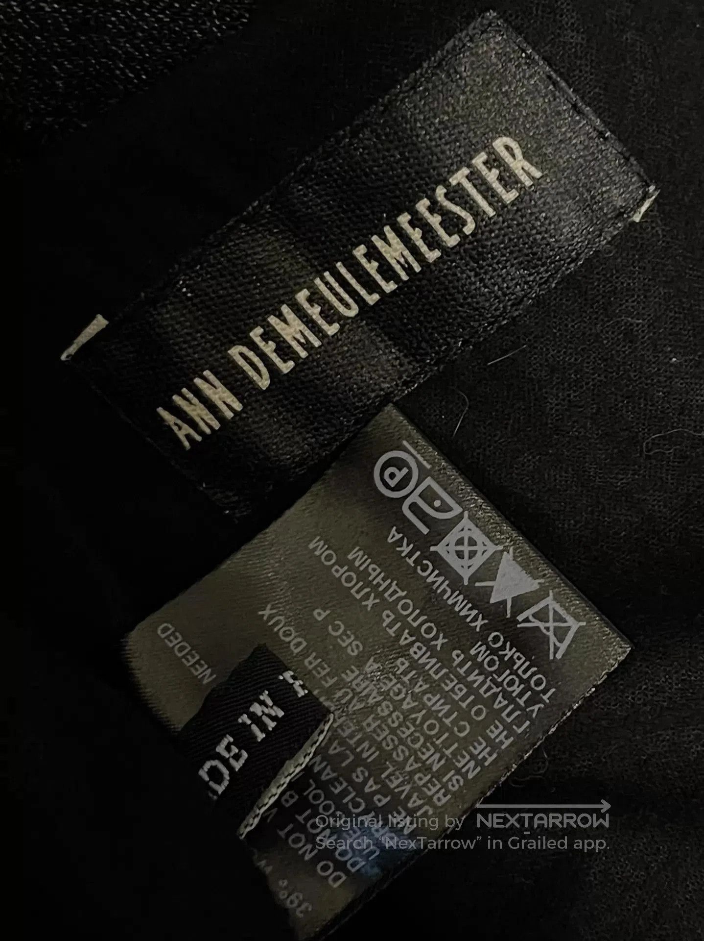 Ann Demeulemeester Long Structured Black Coat . Size US XS / EU 42 / 0 - 7 Thumbnail