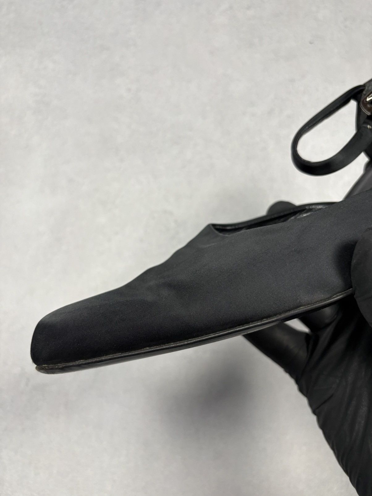 Jil Sander Jil Sander Archive Black Satin Square Toe Heels Ankle Strap Size US 9.5 / IT 39.5 - 19 Thumbnail