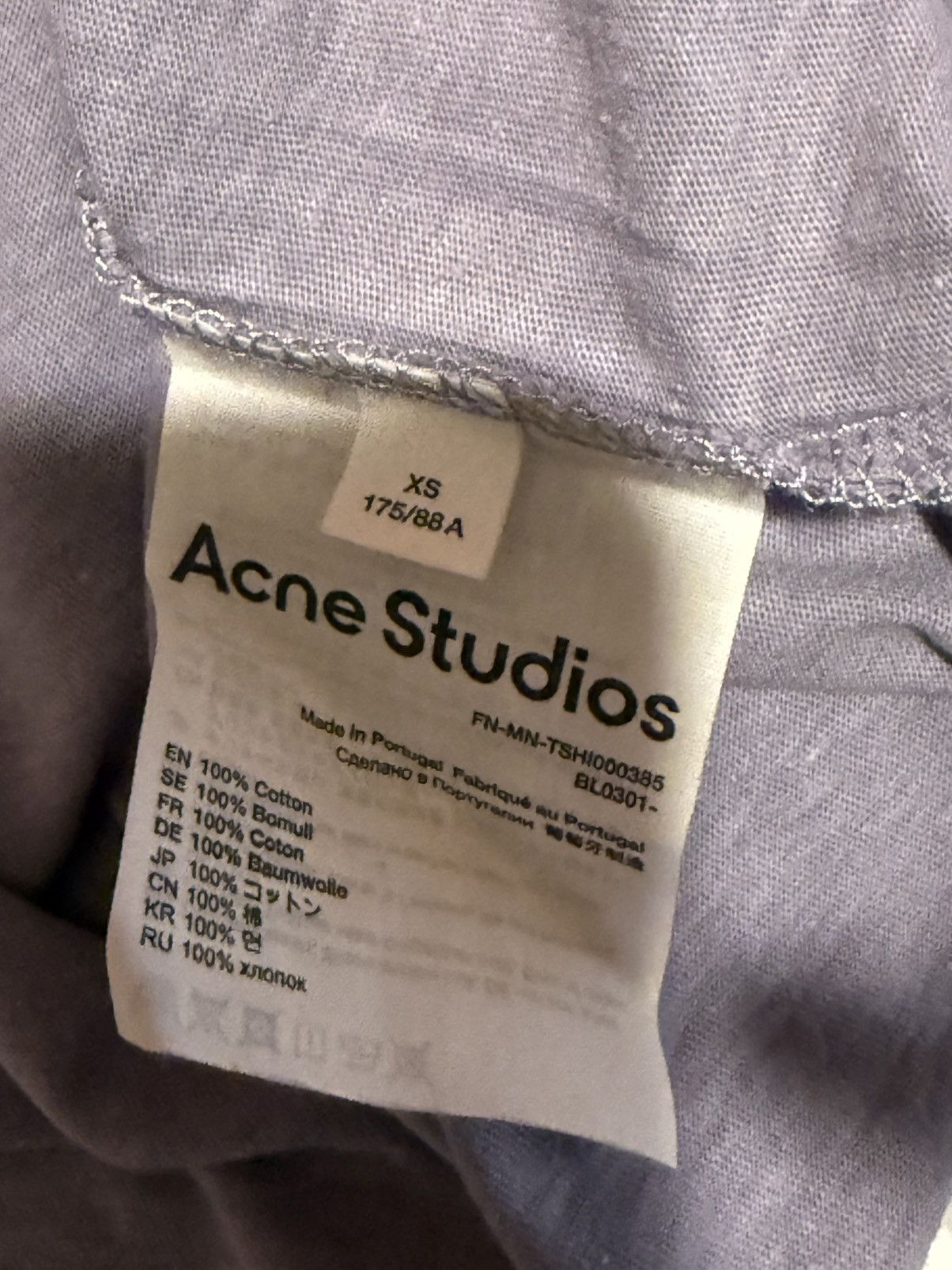 Acne Studios Acne Studios Logo Tee Size US S / EU 44-46 / 1 - 2 Thumbnail