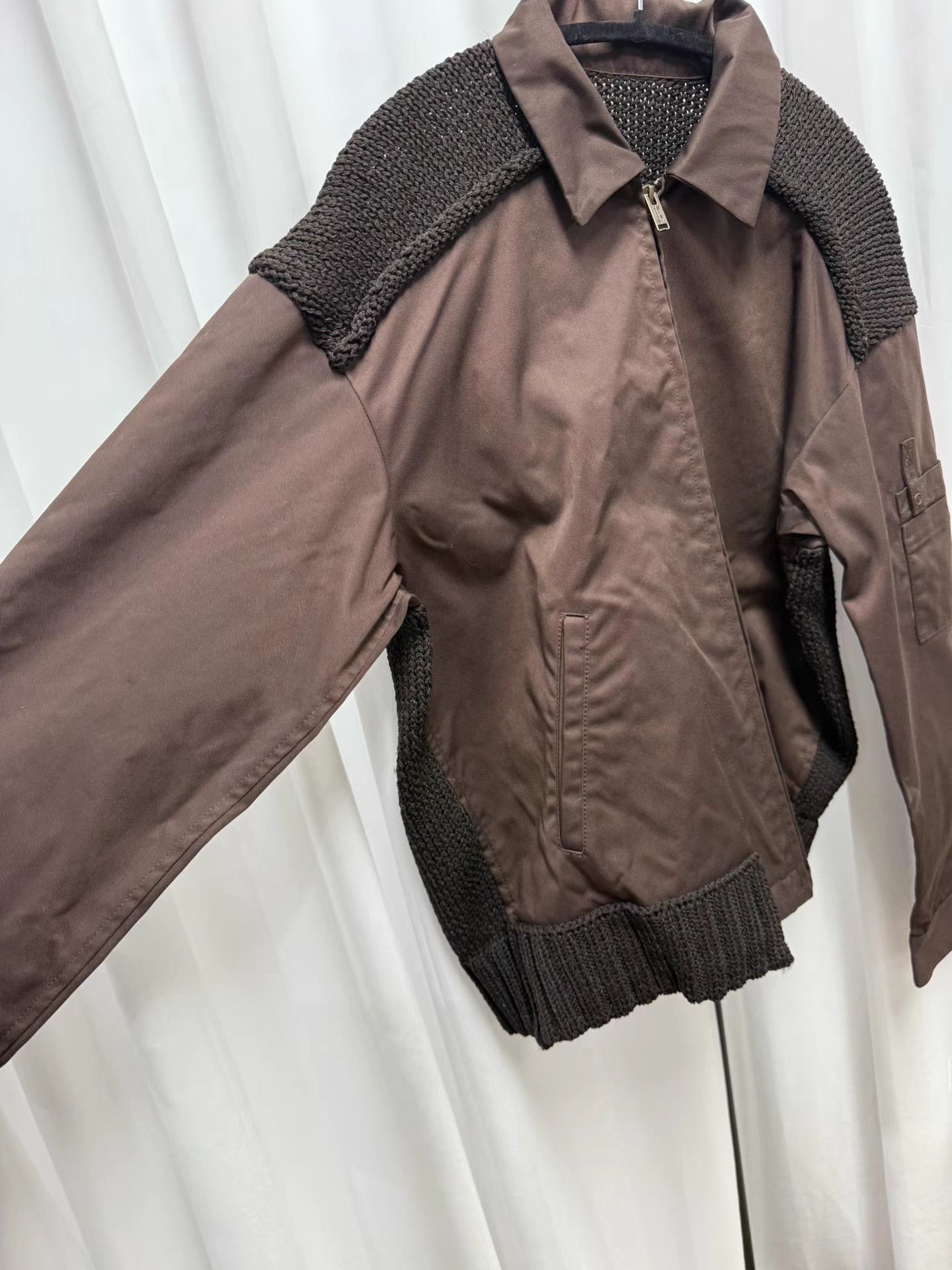 Undercover UNDERCOVER Knit & Nylon Paneled Jacket K20 Size US M / EU 48-50 / 2 - 4 Thumbnail