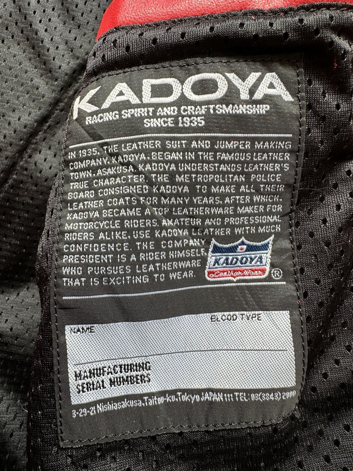Kadoya Vintage Kadoya Cybernation rider jacket Size US L / EU 52-54 / 3 - 12 Thumbnail
