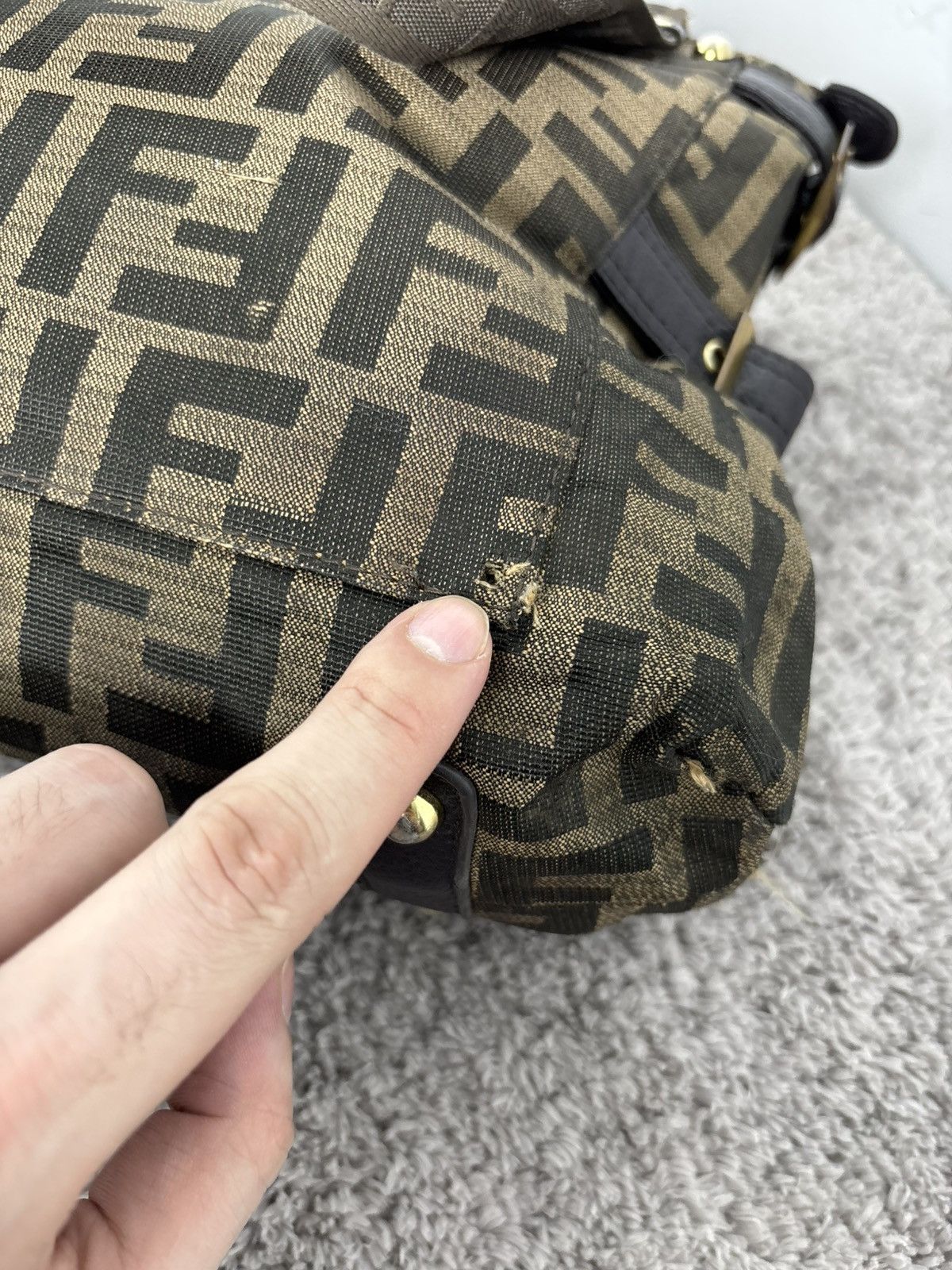 Fendi Fendi Hand Bag Zucca Monogram Vintage Very rare ❤️‍🔥 Size ONE SIZE - 11 Thumbnail