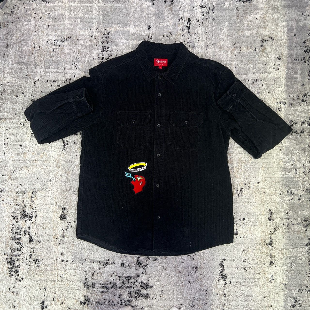 Supreme Black Supreme X Gonz Corduroy Work Shirt | Grailed