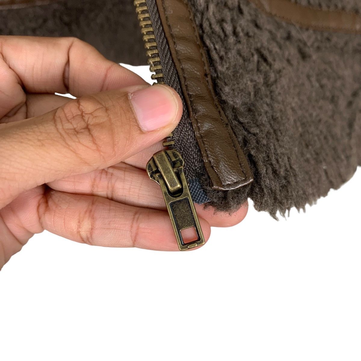 Japanese Brand LUNACION Deep Pile Brown Fleece Jacket #1058-C48 Size US M / EU 48-50 / 2 - 12 Thumbnail