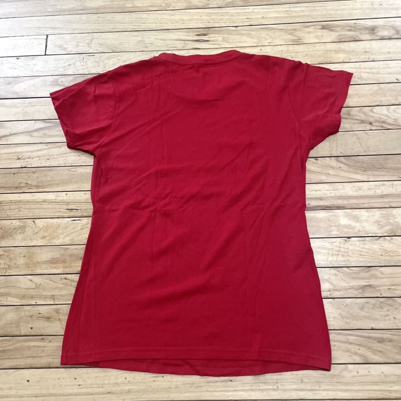 Tultex Tultex T-Shirt Women XL Red V-Neck I Speak Fluent Movie Quotes Graphic Tee Shirt Y2k Short Sleeve Cotton Ringspun Graphic Size XL / US 12-14 / IT 48-50 - 2 Thumbnail