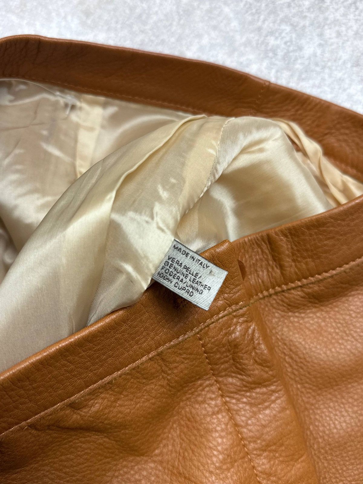 Bottega Veneta Bottega Venetta Genuine Leather Skirt IT 40 Size 27" / US 4 / IT 40 - 10 Thumbnail
