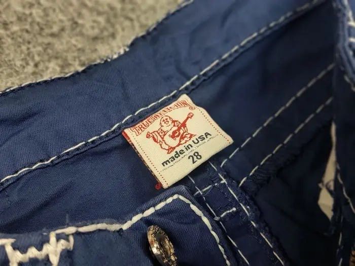 True Religion True Religion Brooklyn Blue Denim Vintage Jeans Made in USA Size 28" / US 6 / IT 42 - 15 Thumbnail