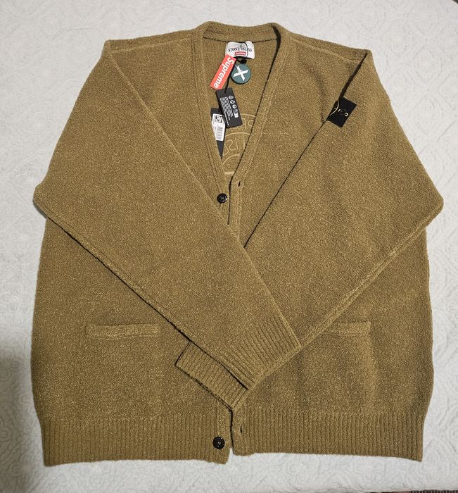 Supreme Supreme Stone Island Bouclé Cardigan | Grailed