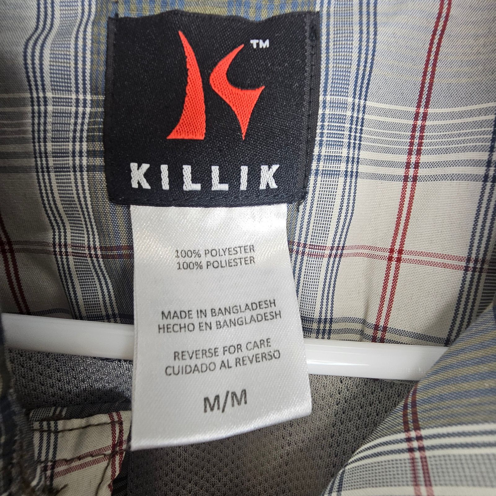 Killion Killik Men Plaid Vented Fishing Shirt M Gorp Outdoor Utility Size US M / EU 48-50 / 2 - 6 Thumbnail