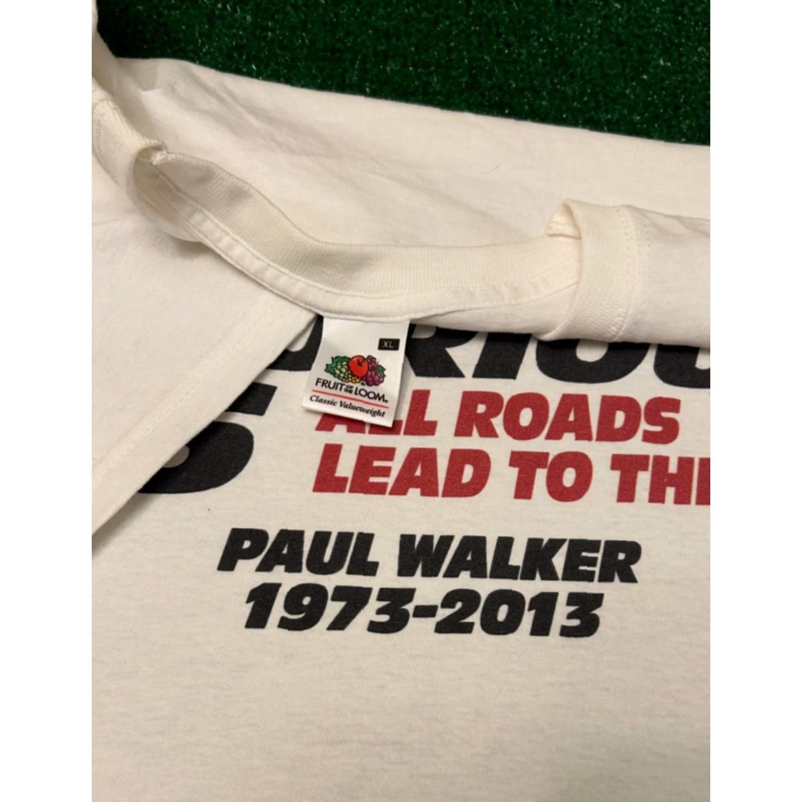Vintage VINTAGE Fast And Furious Movie Promo Tee Rip Paul Walker Memorial 2013 Shirt XL White Mens Tee Size US XL / EU 56 / 4 - 2 Thumbnail