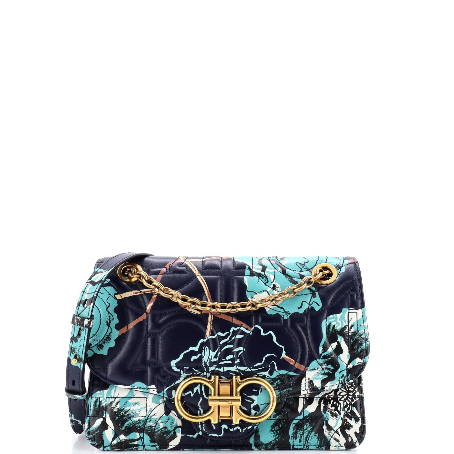 Salvatore Ferragamo Gancini Turnlock Flap Bag Size ONE SIZE - 1 Thumbnail