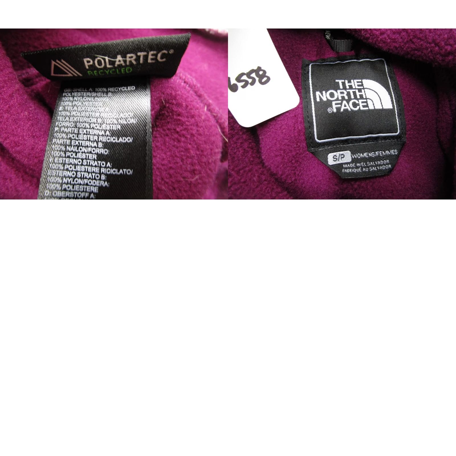 The North Face The North Face Denali Jacket Women S Purple Gray Fleece Outdoor Mid-Length Zip Pockets All Seasons Regular Sturdy Wind-Resistant Denim? Size S / US 4 / IT 40 - 8 Thumbnail