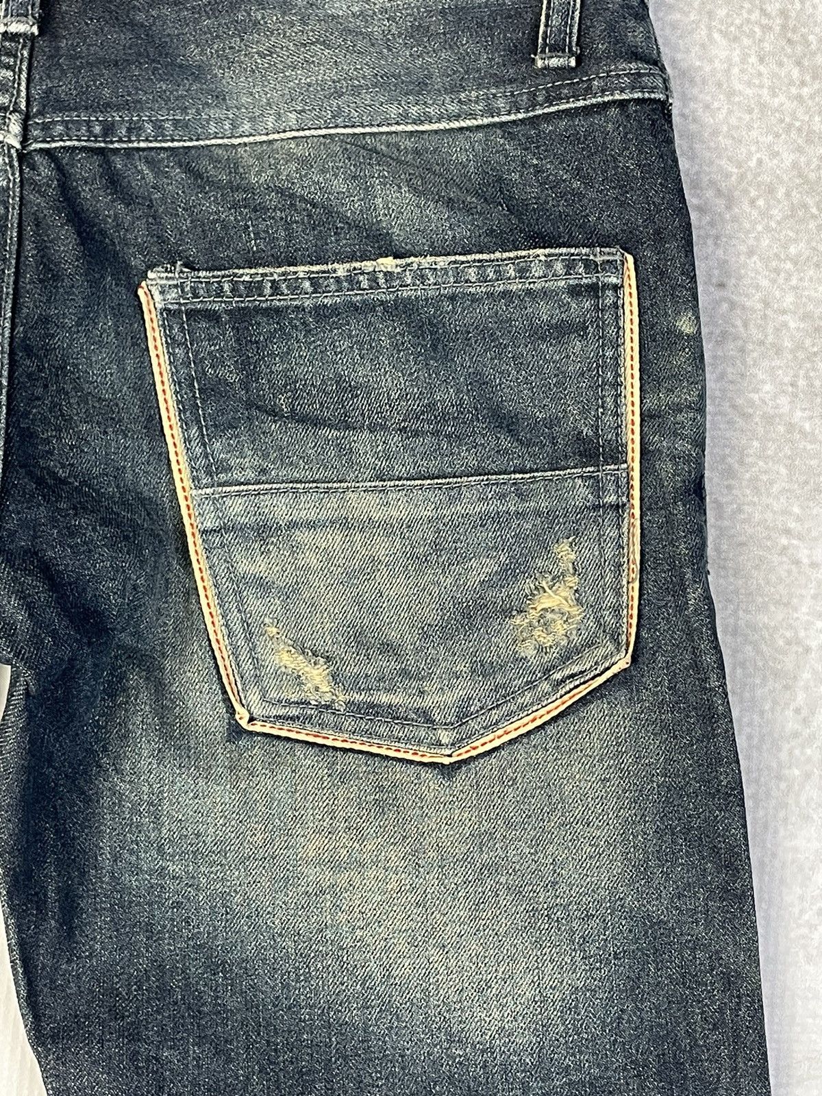 Tornado Mart 2000s CdP Vkei Style Pierced Flare Distressed Denim Size US 32 / EU 48 - 12 Thumbnail